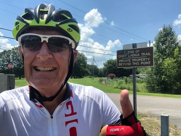 Finished! A few more miles to the hotel.