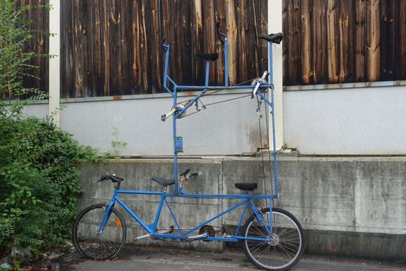 Quad tandem, the hard way.