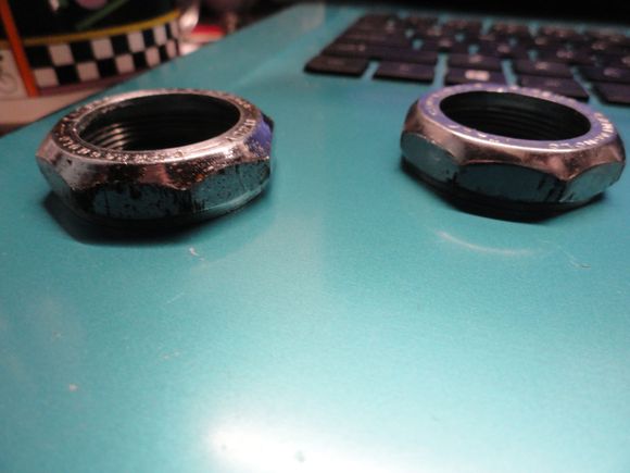 Both have a bit of dings from wrenches