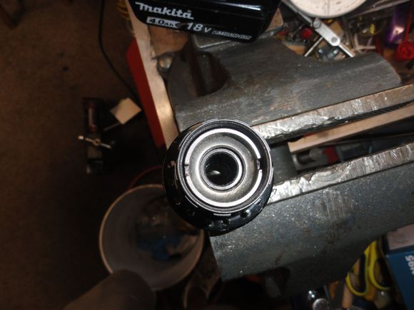 A single burst of power on the driver and tool combination and the lock ring is loose.  About five seconds to open the freehub.