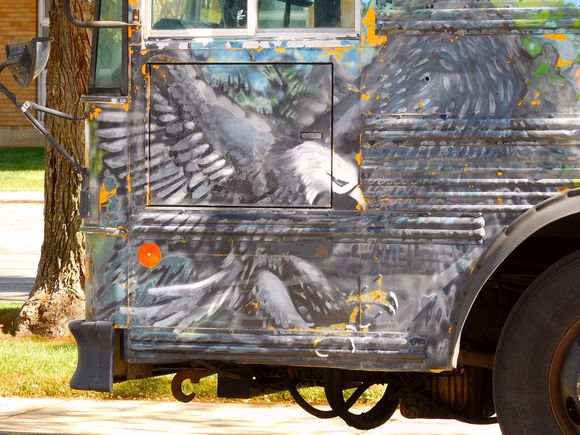 Camp bus detail
