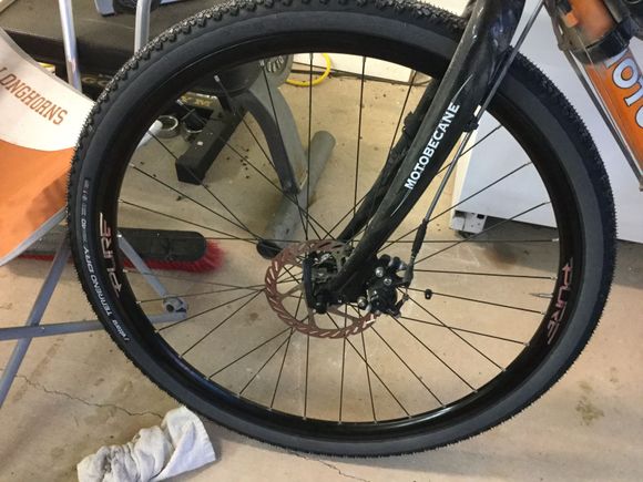 They were a tough mount but after they broke in changing the tires were much easier. These Terreno Dry 700x40 new last spring. 