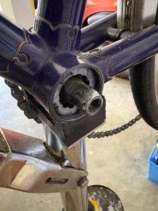 Meanwhile, the LEFT side had somehow screwed itself deep into the shell.  I didn’t see that coming!