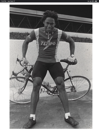 Nelson Vails on his Richard Sachs. 