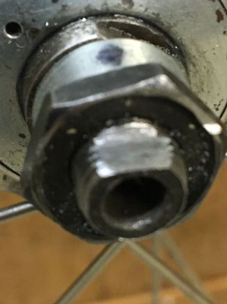 A mark on spacer for reference