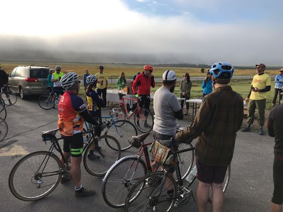 MtnDave, clouds, and the pre-ride pep-talk