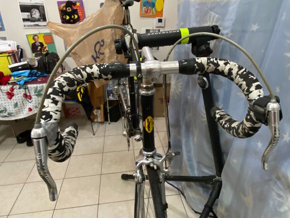 I wanted to put the Cinelli Bar/Stem on the Bianchi I'm trying to sell.