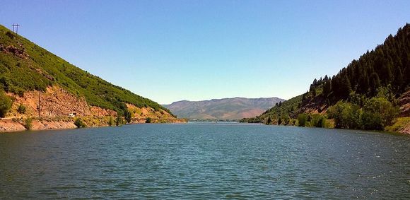 Heading over the dam