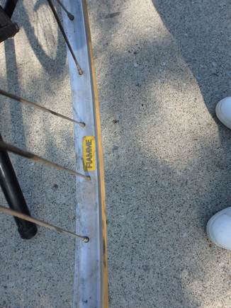 Rims are Fiame yellow label 27 x 1-1/4.
