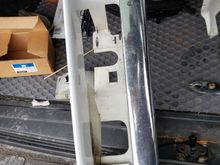 What the grill looks like with the fog-light/parking lamp assembly removed. (left side)