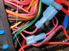 No.16 fuse shares two wires; one going to reverse lights and one going to turn signal lights. I cut one wire to see what it went to and it was the turn signal lights. 