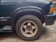 The back tires are flat that is why it is sitting low in back,  otherwise when tires inflated it has more level look