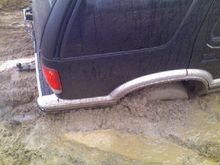 Sunk in rut before I got my new tires and lift