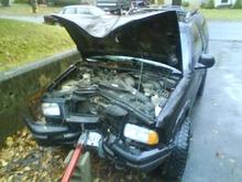 totaled... lesson learned: don't drive into trees