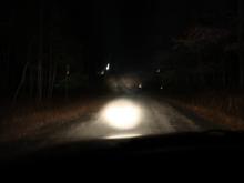 All four lights on the light bar on.