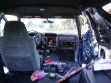 in the middle of taking out the dash