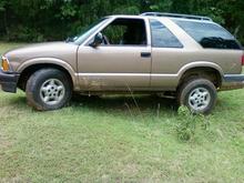 stock tires and sway bars still connected