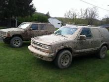 after the mud run in april with dad and his jeep