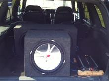 My baby, a 15in Kicker Comp VR Aluminized