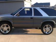 Joey's 1998 Blaze sitting in the driveway