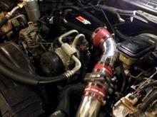 Cold air intake along with the famous throttle plate mod.