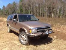 Picture of blazer up on some trails, disregard tires are shit and bald, putting up a pic soon with the general grabbers