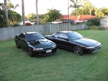 the one without the front was my gts4 4wd turbo r32
the other was the best i have ever seen  it belonged to my lady it was a rear wheel turbo
