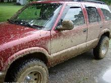 got the blazer a little muddy on the 4th..