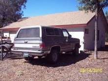 1990 Chevrolet Blazer, bought new suppose to be the first 1990 sold in California.  Last year of the full size Blazer.