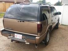 Just 3 coats of black out can still see perfect when braking.    20140828 161023