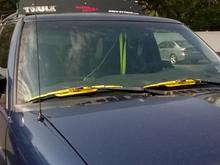 Only accessory I've added besides the Thule rack. Blue/neon yellow is my favorite color combo.