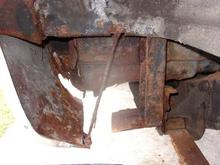 Left Rear Wheelwell Facing Forward...Where'd my rocker go? LOL