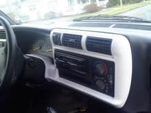 Other side of painted dash. the deck is the Power Acoustik PTID 8970NRB