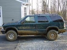 Blazer after a short trail