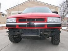 tinted parking lights, painted bow tie