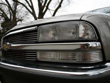 Billet grille and clear corners