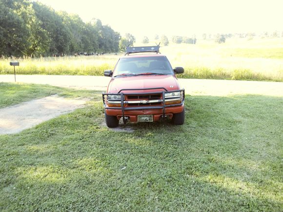 I like the factory stance and brush gaurd and roof rack. Also has a flowmaster 40 and kn cai