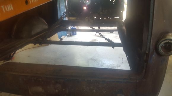 I put the rear floor pan in from the jimmy so i could have fold down rear seats 