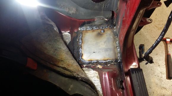 welded in