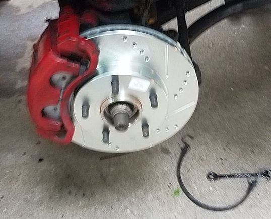 New pads and rotor. Powerstop Z36 towing.
Red paint on caliper courtesy of previous owner.