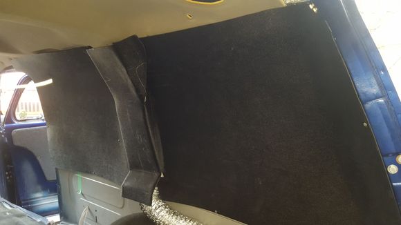 rear air duct work covered, gonna change the flex to a better type for better air flow