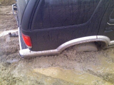 Sunk in rut before I got my new tires and lift