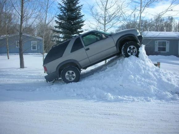 My blazer palying in the snow the day I bought it.