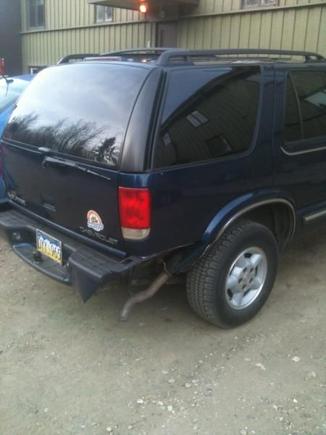 Damage closer on Passenger side