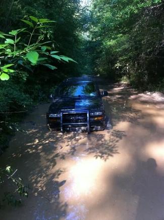 Truckie ended up plowing through that and making the guys behind me get stuck haha