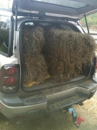 When the tractor doesn't work and the cub cadet doesnt work, my trail blazer turns into a utility vehicle.