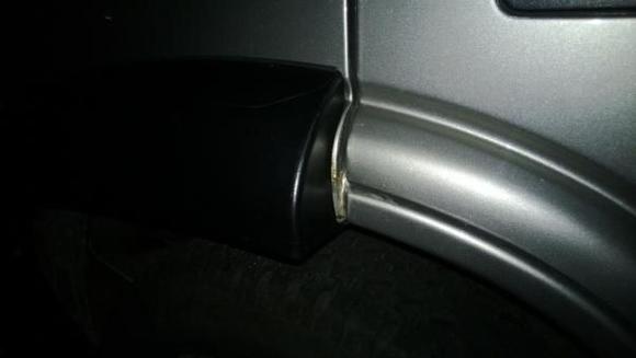 close up view of the joint where to the two pieces come together