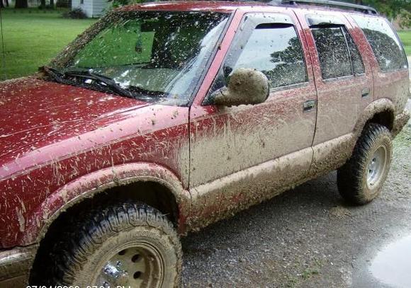 got the blazer a little muddy on the 4th..
