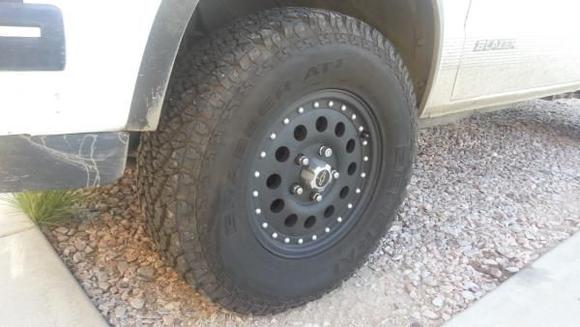 bedliner sprayed oem wheels