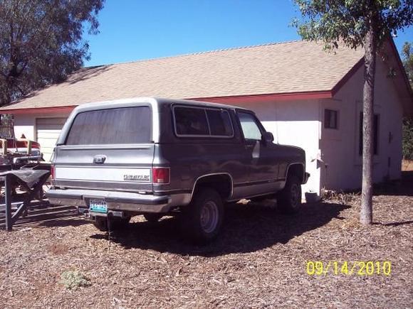 1990 Chevrolet Blazer, bought new suppose to be the first 1990 sold in California.  Last year of the full size Blazer.